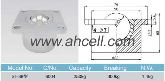 SI_38 ball transfer unit drawing