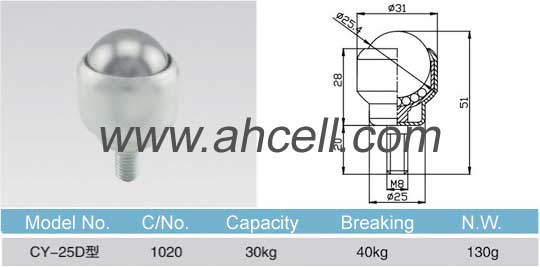 CY_25D ball transfer unit drawing