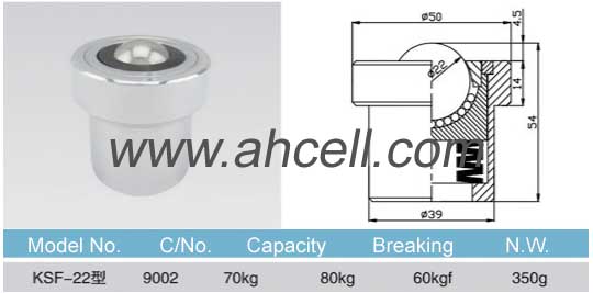 KSF_22 ball transfer unit drawing