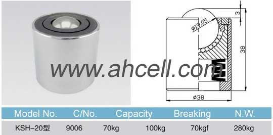 KSH_20 spring ball transfer unit drawing