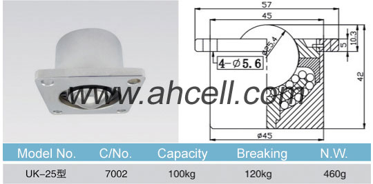 UK-25 ball Down transfer unit size